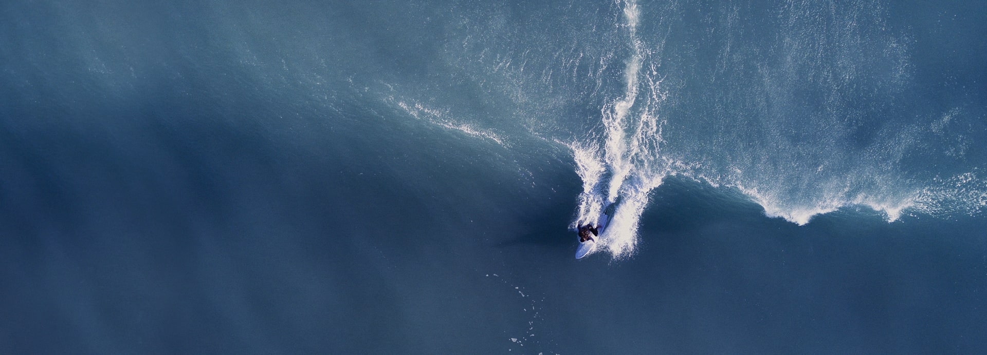 Waves crashing from top down